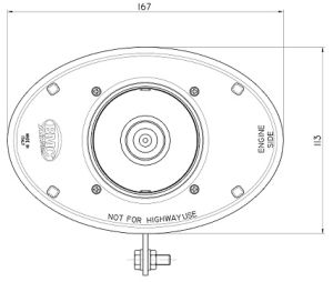 Boitier admission carbone ovale OTA pour ABARTH_1