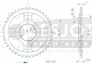 Couronne acier 46 dents