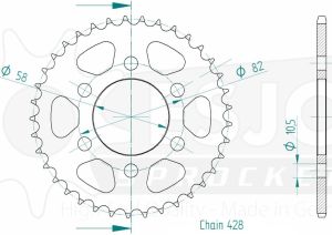 Couronne acier 37 dents