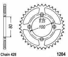 Couronne aluminium 50 dents