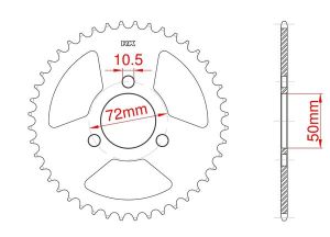 Couronne aluminium 28 dents