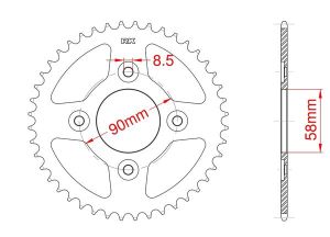 Couronne acier 39 dents