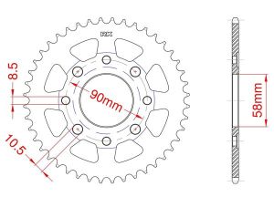 Couronne acier 48 dents