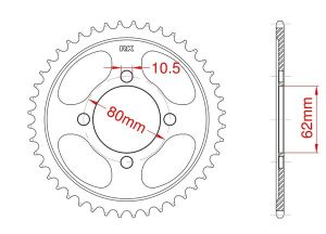 Couronne acier 49 dents