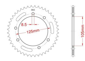 Couronne acier 56 dents