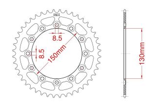 Couronne acier C45 haute résistance 40 dents