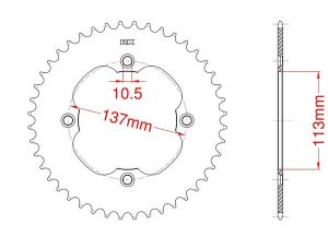 Couronne acier 40 dents