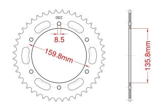 Couronne alu 40 dents