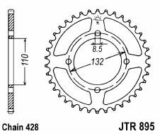 Couronne aluminium 46 dents