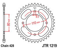 Couronne acier 42 dents