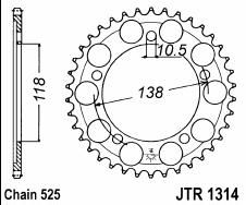 Couronne acier 39 dents