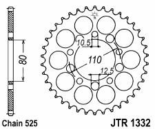 Couronne acier 45 dents