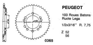 Couronne acier 56 dents