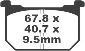 Jeu de plaquettes de frein racing métalliques PREMIER