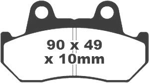 Jeu de plaquettes de frein racing métalliques PREMIER