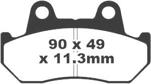 Jeu de plaquettes de frein racing métalliques PREMIER