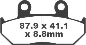 Jeu de plaquettes de frein racing métalliques PREMIER