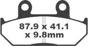 Jeu de plaquettes de frein racing métalliques PREMIER