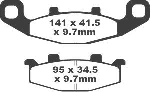 Jeu de plaquettes de frein PREMIER Kevlar