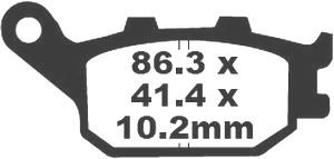 Jeu de plaquettes de frein racing métalliques PREMIER