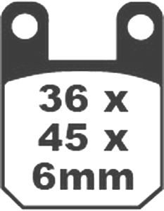 Jeu de plaquettes de frein racing métalliques PREMIER