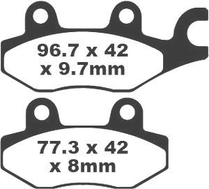 Jeu de plaquettes de frein PREMIER Kevlar