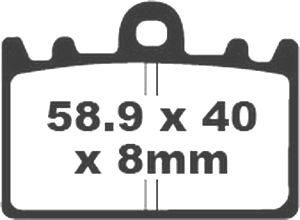 Jeu de plaquettes de frein PREMIER Kevlar