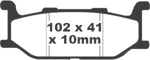 Jeu de plaquettes de frein racing métalliques PREMIER