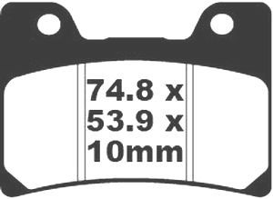 Jeu de plaquettes de frein racing métalliques PREMIER