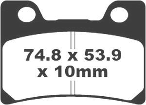 Jeu de plaquettes de frein racing métalliques PREMIER