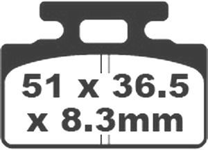 Jeu de plaquettes de frein PREMIER Kevlar