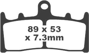 Jeu de plaquettes de frein racing métalliques PREMIER