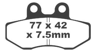 Jeu de plaquettes de frein racing métalliques PREMIER