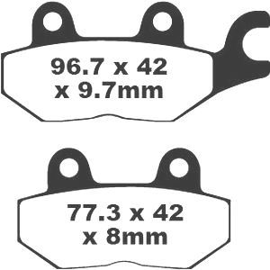 Jeu de plaquettes de frein racing métalliques PREMIER