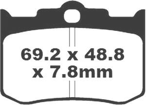 Jeu de plaquettes de frein racing métalliques PREMIER