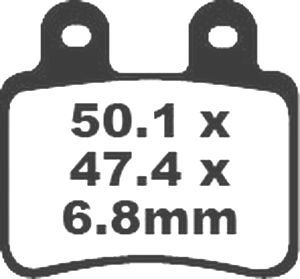 Jeu de plaquettes de frein racing métalliques PREMIER