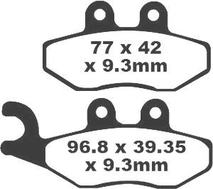 Jeu de plaquettes de frein PREMIER Kevlar