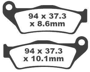 Jeu de plaquettes de frein racing métalliques PREMIER