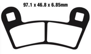 Jeu de plaquettes de frein racing métalliques PREMIER