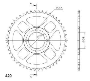 Couronne aluminium 48 dents_1