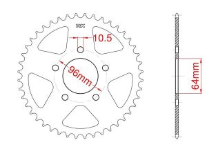 Couronne acier 37 dents