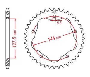 Couronne acier 41 dents pour porte couronne PBR