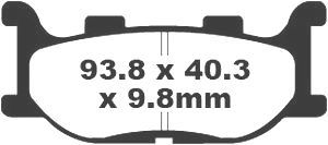 Jeu de plaquettes de frein racing métalliques PREMIER