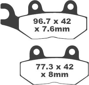 Jeu de plaquettes de frein PREMIER Kevlar