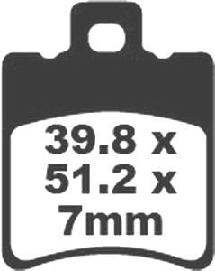 Jeu de plaquettes de frein racing métalliques PREMIER