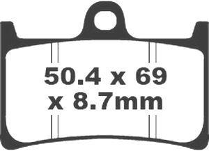 Jeu de plaquettes de frein racing métalliques PREMIER